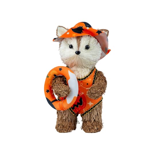 6.5" Halloween Vacation Fox Natural Decorative Animal by Ashland®
